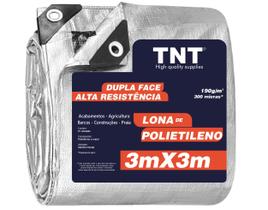 Lona 3x3 300 Micras EXTRA FORTE Ilhós Reforçado Dupla Face TNT Lona 3x3 300 Micras EXTRA FORTE Ilhós Reforçado Dupla Face TNT