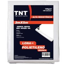 Lona 3x5 Branca Forte Reforçada 150 Micras TNT para Piscina, Toldo, Cobertura