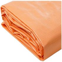 Lona 4 x 4 laranja e branca camping impermeavel telhado