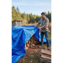 Lona Azul 10x4m Impermeável Proteção UV Reforçada Lona Azul 10x4m Impermeável Proteção UV Reforçada