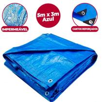 Lona Azul 5x3m Impermeável MultiUso Camping Carreta Piscina - Starfer