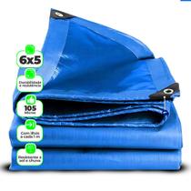 Lona Azul 6x5 Metros Cobertura Caminhão Toldos Leve Reforçada 105 Micras Camping Piscina Multiuso Lona Azul 6x5 Metros Cobertura Caminhão Toldos Leve Reforçada 105 Micras Camping Piscina Multiuso