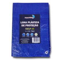 Lona Azul Impermeável Multiuso Com Ilhós Resistente Chuva Sol Importway 6x5 Metros 70g/m² Lona Azul Impermeável Multiuso Com Ilhós Resistente Chuva Sol Importway 6x5 Metros 70g/m²