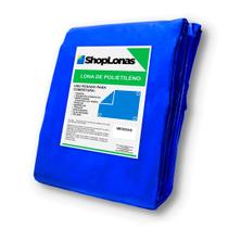 Lona Azul Multiuso 4x4m 100 Micras - Ideal Para Cobrir e Proteger Materiais Lona Azul Multiuso 4x4m 100 Micras - Ideal Para Cobrir e Proteger Materiais