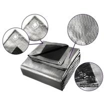 Lona Blackout Preta Cinza/prata Impermeável 300 Micras 3x3