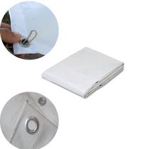 Lona Branca Leve Reforçada 4x3 Metros 100 Micras Impermeavel