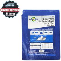 Lona Caminhão Azul ( 105grs P/m2) 2x2 Cobrir Carga Brasfort