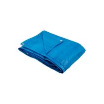 Lona Carreteiro Azul 100 micras 70g/m2 com Ilhoses Metálicos - Ajax, Opção: Azul, Tamanho: 2x2