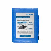 Lona Carreteiro Azul 2x3m com Ilhós Impermeável Reforçada 100 Micras com Proteção UV Com Ilhós Lona Carreteiro Azul 2x3m com Ilhós Impermeável Reforçada 100 Micras com Proteção UV Com Ilhós