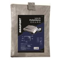 Lona Carreteiro Brasfort Cinza 6X 4M 150 Gramas por M² 9046