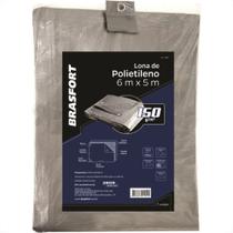 Lona Carreteiro Brasfort Cinza 6X 5M 150 Gramas Por M 9047