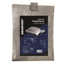 Lona Carreteiro Brasfort Cinza 7X 6M 150 Gramas por M² 9049