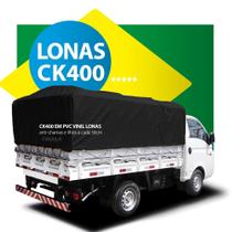 Lona Ck400 Preta X Preta 3x2 Metros em Pvc Para Cobertura Estática
