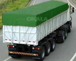 Lona CK600 Verde 10.5x4.5 Metros em Pvc Com Ilhós em Latão Para Caminhão e Transporte de Carga em Geral - CIKALA