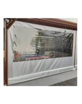 Lona Confeccionada para toldo cortina Cor Cristal Várias Medidas - *SOMENTE A LONA Alta resistência Lona Confeccionada para toldo cortina Cor Cristal Várias Medidas - *SOMENTE A LONA Alta resistência
