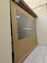 Lona Confeccionada para Toldo Cortina *SOMENTE A LONA* Cor Madeira Várias Medidas Alta Resistência