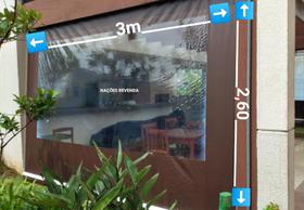 Lona Confeccionada para Toldo Cortina *SOMENTE A LONA* Medidas 3m x 2,60m *ALTA RESISTÊNCIA