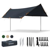 Lona de Acampamento Bessport 300x460cm - Impermeável 3000mm com 2 Pólos