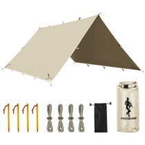 Lona de acampamento FREE SOLDIER 3000 PU impermeável 300x320cm Lona de acampamento FREE SOLDIER 3000 PU impermeável 300x320cm