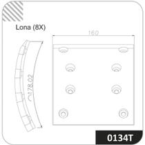 Lona de freio Dian / Tras Mb Ls 1924 1981 a 1998