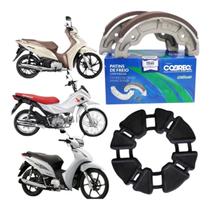 Lona De Freio Traseiro + Coxim Biz 100 Biz 125 Pop 100 110i