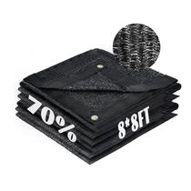 Lona de malha de tecido Sun Shade 70%, taxa de sombreamento de 2,4 x 2,4 m de área fria