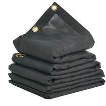 Lona de malha para caminhão basculante VEVOR 7x18 pés revestida de PVC preta Heavy Duty
