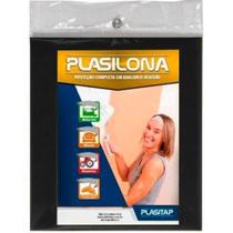 Lona de Plástico 5x4m Preta Plasilona Plasitap