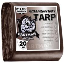 Lona de poliéster CARTMAN Extra Thick 20 Mil Brown 2,4 m x 3 m Lona de poliéster CARTMAN Extra Thick 20 Mil Brown 2,4 m x 3 m
