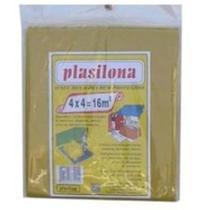 Lona de Polietileno Amarela 4mx4m=16m² Plasilona - Plasitap