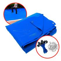 Lona De Proteção Capa De Segurança Para Piscina 6,5x3,5m + Kit Instalação