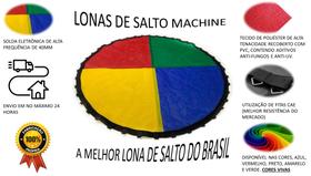 Lona de salto p/ cama elástica de 2,44 - 42 ganchos - molas 14cm - Machine Confecções