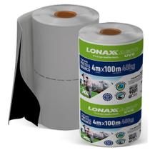 Lona Dupla Face para Silagem 4x100m Extra Forte Preta e Branca Lonax Agro 120 Micras Ant UV 48kg Lona Dupla Face para Silagem 4x100m Extra Forte Preta e Branca Lonax Agro 120 Micras Ant UV 48kg