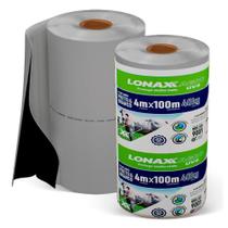 Lona Dupla Face para Silagem 4x100m Preta e Branca Lonax Agro 40kg 100 Micras Ant UV 40kg Lona Dupla Face para Silagem 4x100m Preta e Branca Lonax Agro 40kg 100 Micras Ant UV 40kg