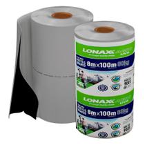Lona Dupla Face para Silagem 8x100m Preta e Branca Lonax Agro 120 Micras Ant UV 80kg Lona Dupla Face para Silagem 8x100m Preta e Branca Lonax Agro 120 Micras Ant UV 80kg