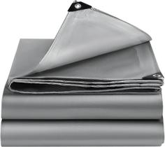 Lona EEATUZTL de 4,9 x 6 m, resistente, impermeável, 12 mil com ilhós Lona EEATUZTL de 4,9 x 6 m, resistente, impermeável, 12 mil com ilhós