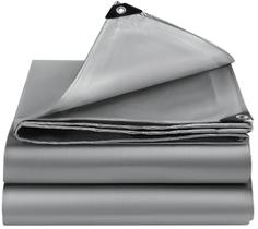 Lona EEATUZTL Sliver Heavy Duty à prova d'água 3,5 m x 7 m 12 mil Lona EEATUZTL Sliver Heavy Duty à prova d'água 3,5 m x 7 m 12 mil