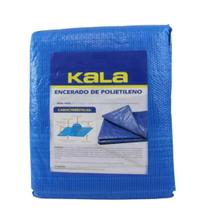 Lona encerada poliet 100 micras kala 3x3 - azul
