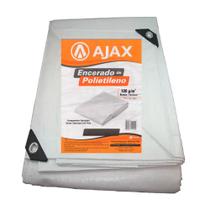 Lona Encerado Polietileno 6 X 4 branca 150 Micras Ajax