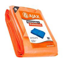 Lona Encerado Polietileno 6 X 4 laranja 200 Micras Ajax