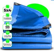 Lona Impermeável Carreteiro Tendas Piscinas Camping 105gr 5x4 Metros Starfer Reforçada Multiuso