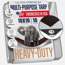 Lona King-a-Ma-Jigs de 10 x 10 pés para serviços pesados com 10 mm de espessura Lona King-a-Ma-Jigs de 10 x 10 pés para serviços pesados com 10 mm de espessura