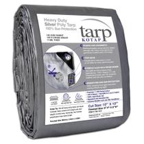 Lona Kotap TRS-1010 Heavy-Duty 10 x 10 pés à prova d'água prateada Lona Kotap TRS-1010 Heavy-Duty 10 x 10 pés à prova d'água prateada