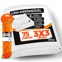 Lona Leve 3x3 Transparente Multiuso Impermeável + Corda 10 Metros Lona Leve 3x3 Transparente Multiuso Impermeável + Corda 10 Metros