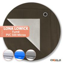 Lona Lowick Translúcida Fumê 3.5x2 Metros 500 Micras Para Coberturas em Geral Áreas Terraços Eventos