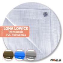 Lona Lowick Translúcida Transparente 10x6 Metros 500 micras para Coberturas em geral Áreas Terraços Eventos