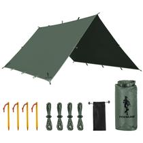 Lona para Camping FREE SOLDIER Impermeable 3 m x 3.2 m con Accesorios Lona para Camping FREE SOLDIER Impermeable 3 m x 3.2 m con Accesorios