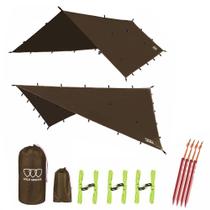 Lona para Hamaca Impermeable Gold Armour 4.5m x 3.7m Marrón