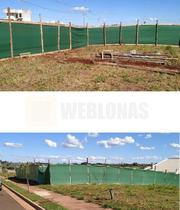 Lona Para Tapume Verde 300 Micras 2,06x10m Lona Para Tapume Verde 300 Micras 2,06x10m