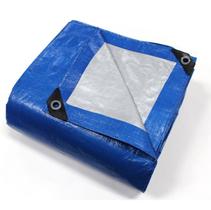 Lona Plástica Azul e Branca 15x10 Proteção Sol Chuva